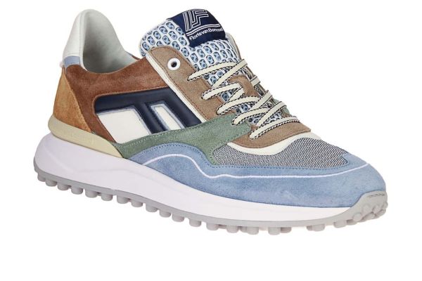 Floris van Bommel Noppi 29.37 Licht Blauwe Sneaker  (10139-42-03) - MerkenOutlet