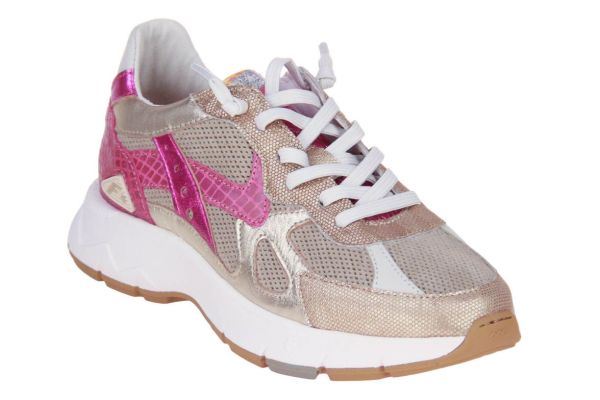 Floris van Bommel Daysi 05.03 Sneaker Goud-Roze  (10152-92/01) - MerkenOutlet