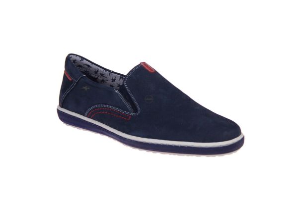 Fluchos Blauw Sportieve Moccasin Nubuck  (9707 OCEANO) - MerkenOutlet