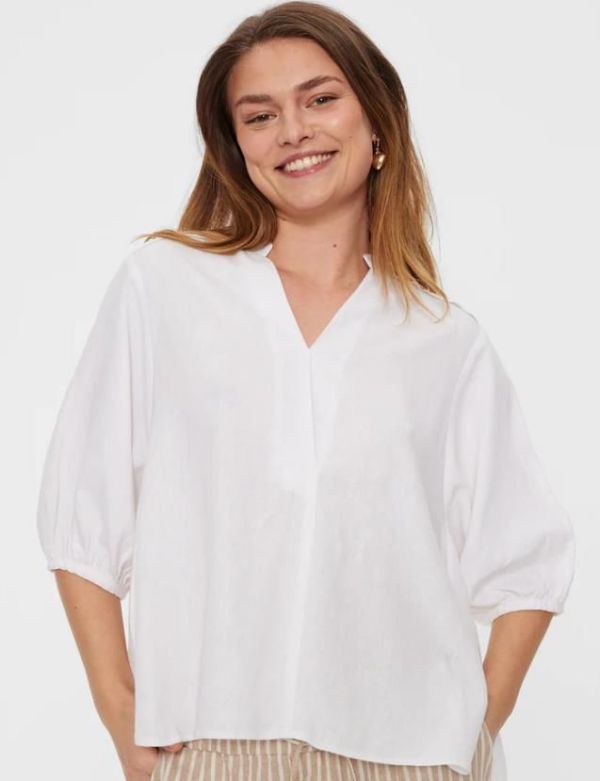 Freequent Lava Blouse Brilliant White  (204290 brilliant white) - MerkenOutlet