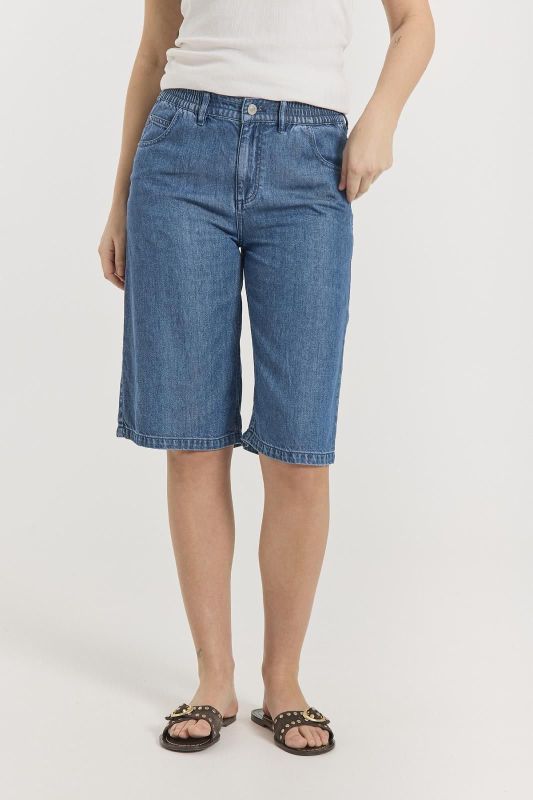 Freequent Cinda Shorts Medium Blue Denim  (206113 medium blue denim) - MerkenOutlet