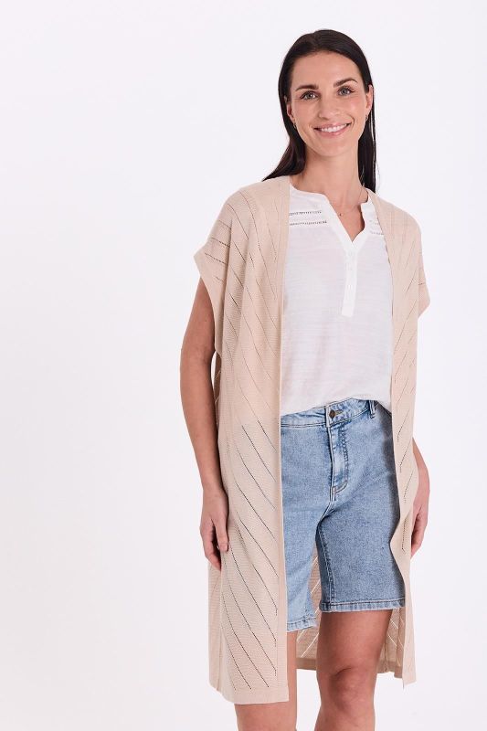 FQ Elina Cardigan Moonbeam  (206072 MOONBEAM) - MerkenOutlet