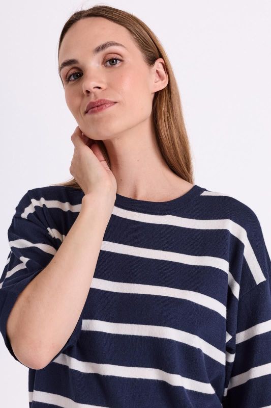 FQ Conny Pullover Navy Blazer Star Offwhite  (2073077 NAVY BLAZER) - MerkenOutlet