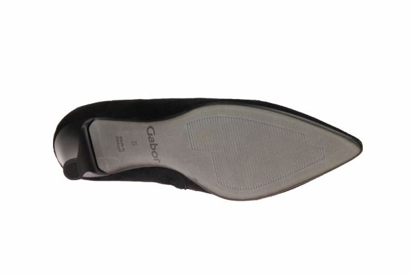 Gabor Zwarte Enkellaars Suede  (51.380.17) - MerkenOutlet