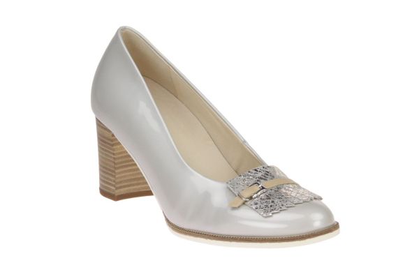Gabor Grijze Pump Lak G-leest  (62.114-90) - MerkenOutlet