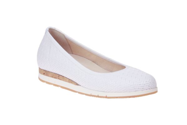Gabor Witte Ballerina G-leest  (62.410.60) - MerkenOutlet