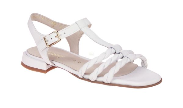 Gabor Comfort Witte Sandaal G-leest  (22.806.50) - MerkenOutlet