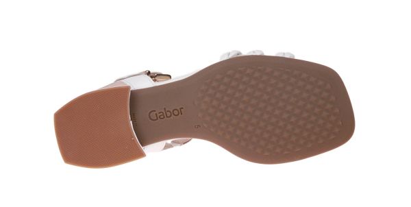 Gabor Comfort Witte Sandaal G-leest  (22.806.50) - MerkenOutlet