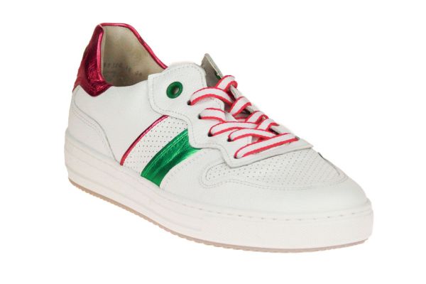 Gabor Comfort Sneaker Wit-Roze Uitneembaar Voetbed  (46.515-64) - MerkenOutlet