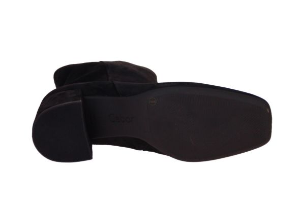 Gabor Comfort Zwarte Korte Laars Suède G-leest  (52.980-47) - MerkenOutlet