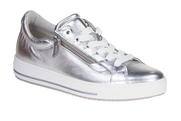 Gabor Comfort Sneaker Zilver G-leest  (66.518-80) - MerkenOutlet