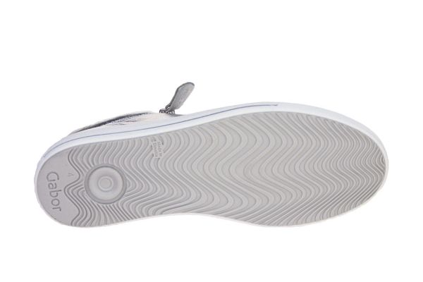 Gabor Comfort Sneaker Zilver G-leest  (66.518-80) - MerkenOutlet