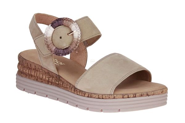 Gabor Comfort Camel Sandaal G-leest  (62.706-30) - MerkenOutlet