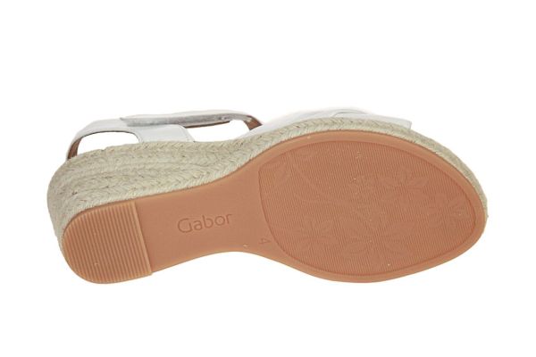 Gabor Comfort Witte Sandaal G-leest  (62.712-50) - MerkenOutlet