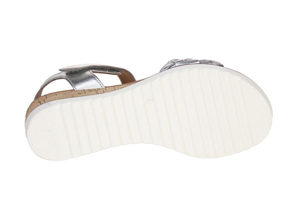 Gabor Comfort Zilveren Sandaal G-leest  (62.759-80) - MerkenOutlet
