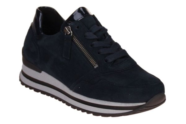 Gabor Comfort Blauwe Sneaker H-leest  (76.528-46) - MerkenOutlet