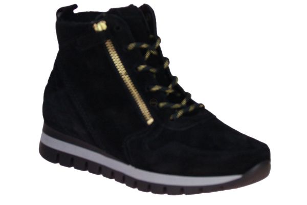 Gabor Comfort Sneaker Zwart H-leest  (76.758-47) - MerkenOutlet