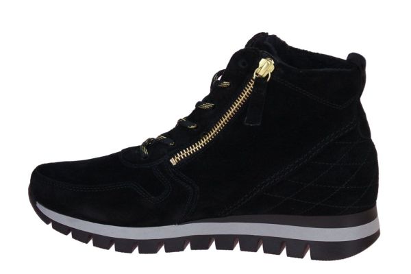 Gabor Comfort Sneaker Zwart H-leest  (76.758-47) - MerkenOutlet