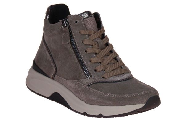 Gabor Rollingsoft Hoge Sneaker Grijs  (76.887-30) - MerkenOutlet