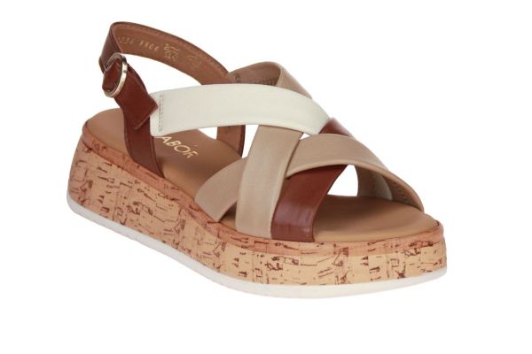 Gabor Bruin-Beige Sandaal G-leest  (82.743-54) - MerkenOutlet