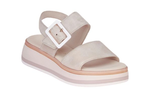 Gabor Beige Sandaal G-leest  (82.744-33) - MerkenOutlet