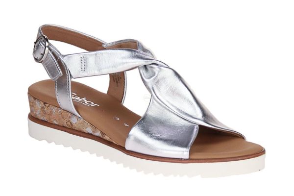 Gabor Comfort Zilver Sandaal G-leest  (82.751-10) - MerkenOutlet