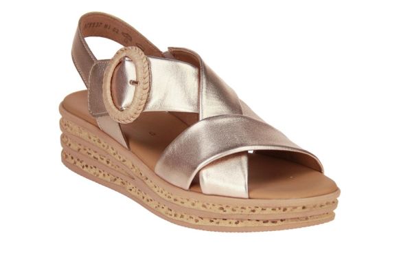 Gabor Best Fitting Sandaal Metallic Goud  (84.556-62) - MerkenOutlet