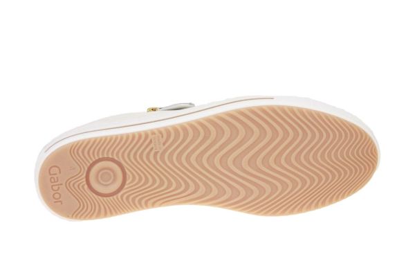 Gabor Comfort Witte Sneaker G-leest Uitneembaar Voetbed  (86.518-21) - MerkenOutlet