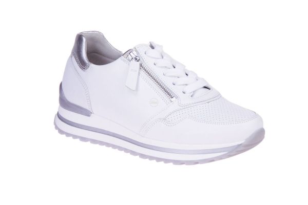 Gabor Comfort Wit-Zilveren Sneaker H-leest  (86.528-50) - MerkenOutlet