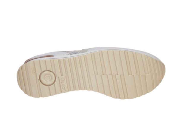 Gabor Beige-Gouden Sneaker H-leest  (86.524-61) - MerkenOutlet