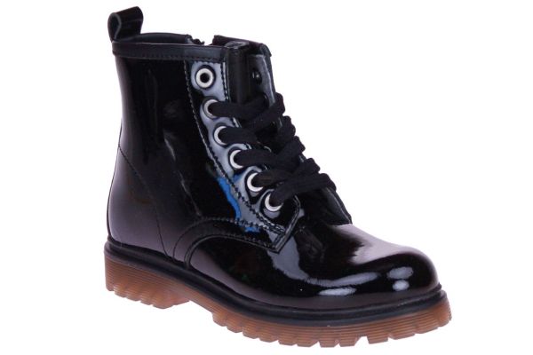 Gattino Zwarte Veterboot Lak  (G1037-ZWART) - MerkenOutlet