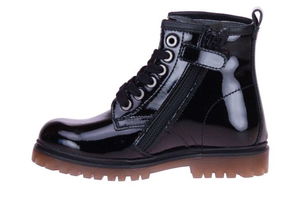 Gattino Zwarte Veterboot Lak  (G1037-ZWART) - MerkenOutlet