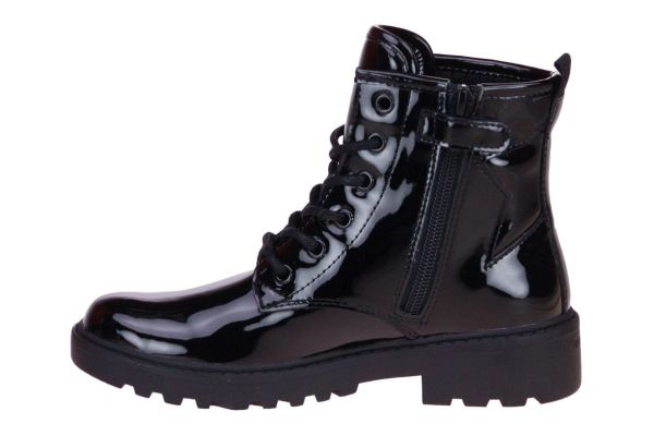Geox Zwarte Veterboot Lak  (J9420G-C9999) - MerkenOutlet
