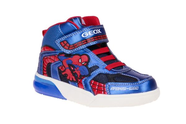 Geox Spiderman Blauwe Sneaker  (J269YC-C4226) - MerkenOutlet