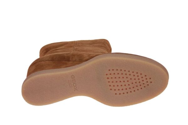 Geox Elidea Wedge Camel Korte Laars  (D36VQB-CD500) - MerkenOutlet