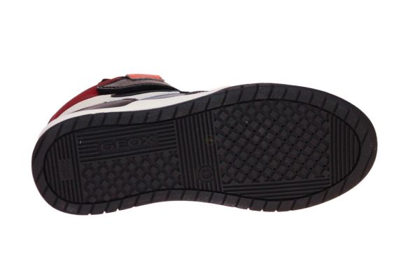 Geox Perth Zwart-Grijze-Oranje Sneaker  (J367RF-C0038) - MerkenOutlet