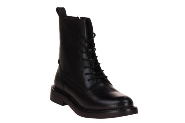 Geox Serilda Zwarte Veterboot  (D46WYG) - MerkenOutlet