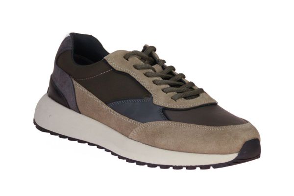 Geox Volpiano Kaki Schoen  (U46GCA) - MerkenOutlet