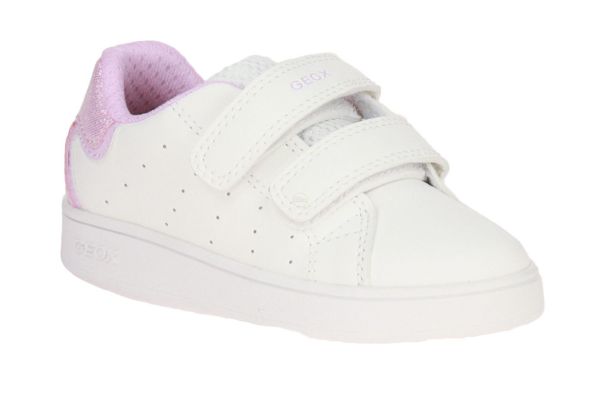 Geox B Eclyper Wit-Roze Sneaker  (B365MA-C0406) - MerkenOutlet