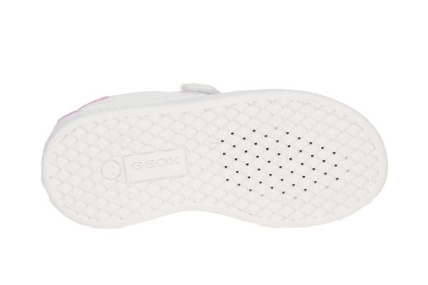 Geox B Eclyper Wit-Roze Sneaker  (B365MA-C0406) - MerkenOutlet