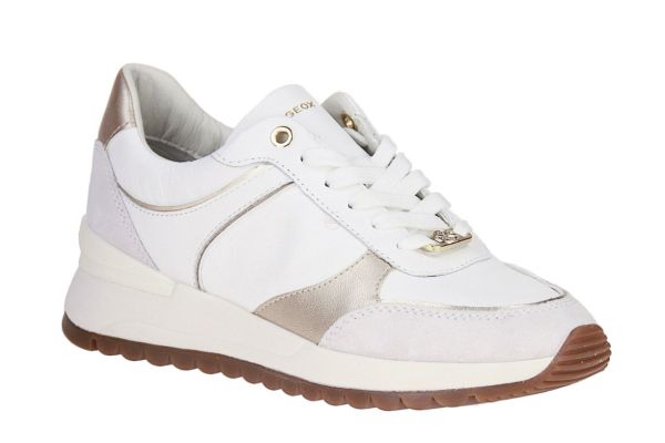Geox Desya Wit-Gouden Sneaker  (D5500A-C1327) - MerkenOutlet