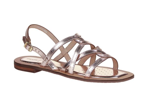 Geox Sozy Metallic Roze Sandaal  (D55YFA-C2012) - MerkenOutlet