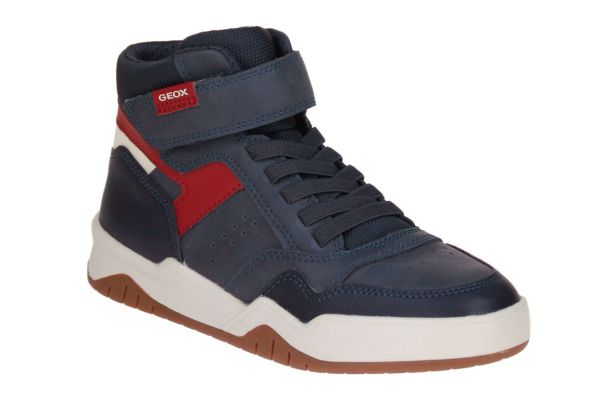 Geox Perth Blauw-Rode Sneaker  (J367RF-C4244) - MerkenOutlet