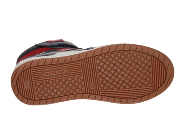 Geox Perth Blauw-Rode Sneaker  (J367RF-C4244) - MerkenOutlet