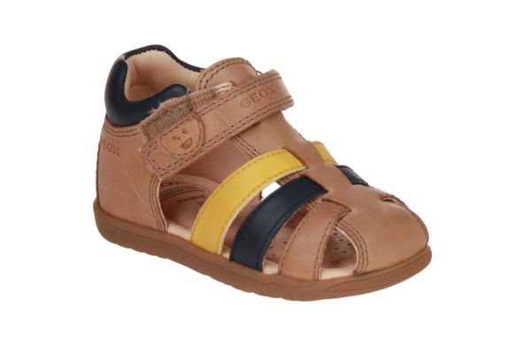 Geox Macchia Sandaal Camel-Blauw  (B254VA-CT6F4) - MerkenOutlet