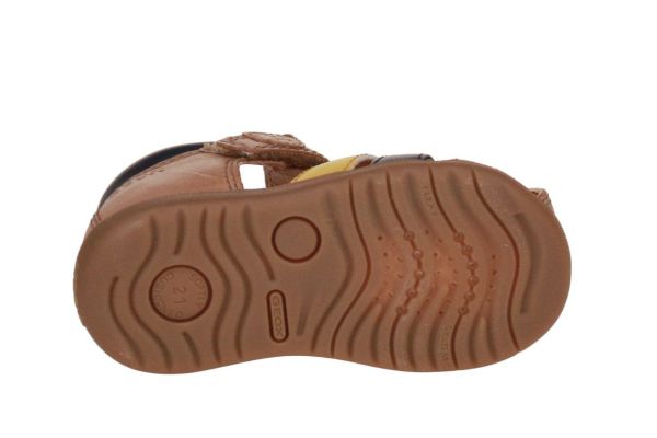 Geox Macchia Sandaal Camel-Blauw  (B254VA-CT6F4) - MerkenOutlet