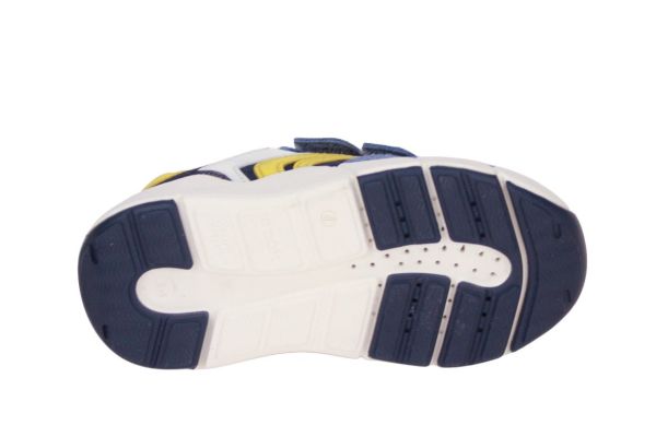 Geox Flexyper Mini Sneaker Blauw-Geel  (B656GC-C4261) - MerkenOutlet
