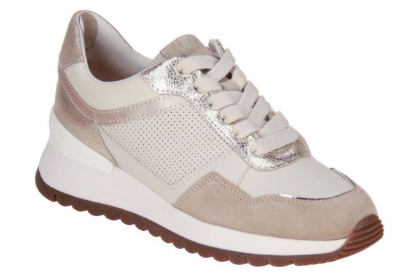 Geox Desya Sneaker Papyrus/Light Gold  (D6500A-C1S2L) - MerkenOutlet