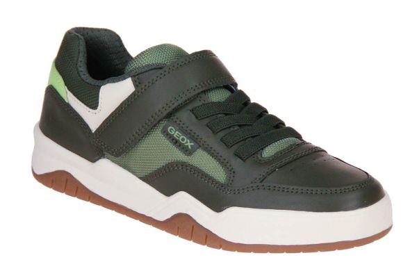 Geox J Perth Velcroschoen Groen  (J367RE-C3009) - MerkenOutlet