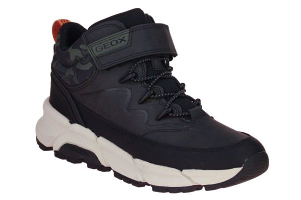 Geox Flexyper Plus Waterproof Hoge Sneaker Zwart  (J36LCG-C0033) - MerkenOutlet